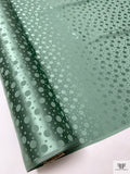 Polka Dots Jacquard Silk Charmeuse - Dark Sage