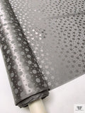 Polka Dots Jacquard Silk Charmeuse - Grey