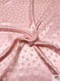 Polka Dots Jacquard Silk Charmeuse - Baby Pink