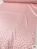 Polka Dots Jacquard Silk Charmeuse - Baby Pink