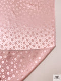 Polka Dots Jacquard Silk Charmeuse - Baby Pink