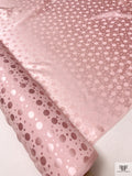Polka Dots Jacquard Silk Charmeuse - Baby Pink