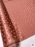 Polka Dots Jacquard Silk Charmeuse - Coral Clay