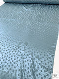 Polka Dots Jacquard Silk Charmeuse - Blue-Grey