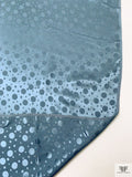 Polka Dots Jacquard Silk Charmeuse - Blue-Grey