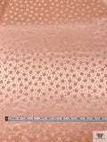 Polka Dots Jacquard Silk Charmeuse - Peach