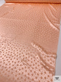 Polka Dots Jacquard Silk Charmeuse - Peach