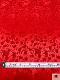 Circles and Spots Jacquard Silk Charmeuse - Red