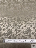 Circles and Spots Jacquard Silk Charmeuse - Clay Grey