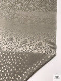 Circles and Spots Jacquard Silk Charmeuse - Clay Grey