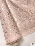 Circles and Spots Jacquard Silk Charmeuse - Ballet Slipper Pink