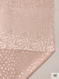 Circles and Spots Jacquard Silk Charmeuse - Ballet Slipper Pink