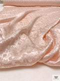 Circles and Spots Jacquard Silk Charmeuse - Ballet Slipper Pink