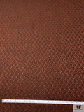 French Herringbone Virgin Wool Coating - Dark Brown / Cinnamon Brown