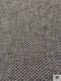 Italian Metallic Tweed Suiting - Yellow / Black / White / Grey / Silver