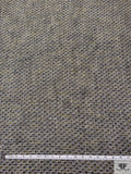 Italian Metallic Tweed Suiting - Yellow / Black / White / Grey / Silver
