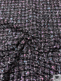 Bouclé Tweed with Lurex Fibers - Black / White / Baby Pink / Baby Blue