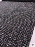 Bouclé Tweed with Lurex Fibers - Black / White / Baby Pink / Baby Blue