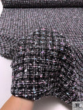 Bouclé Tweed with Lurex Fibers - Black / White / Baby Pink / Baby Blue