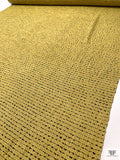 Bouclé Lightweight Tweed Suiting with Lurex Fibers - Tuscan Yellow / Black /