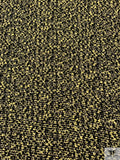 Novelty Yarn Tweed with Lurex Fibers - Lemon Yellow / Black / White / Gold
