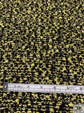 Novelty Yarn Tweed with Lurex Fibers - Lemon Yellow / Black / White / Gold