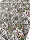 Garden Floral Printed Cotton Poplin - White / Multicolor