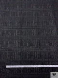 Made in England Lightweight Loosely Woven Wool-Blend Tweed - Black