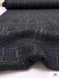 Made in England Lightweight Loosely Woven Wool-Blend Tweed - Black