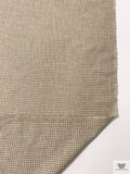 Italian Houndstooth Soft Cashmere Blend Suiting - Beige / Grey