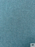 Italian Basic Wool Tweed Suiting - Aquamarine Blue