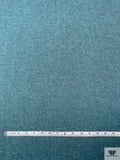 Italian Basic Wool Tweed Suiting - Aquamarine Blue