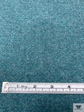 Italian Basic Wool Tweed Suiting - Aquamarine Blue
