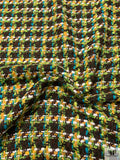 Italian Chunky-Yarn Bouclé Jacket Weight Tweed - Yellows / Greens / Brown