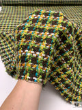 Italian Chunky-Yarn Bouclé Jacket Weight Tweed - Yellows / Greens / Brown