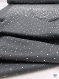 Fine Suiting with Rhinestones - Dark Grey