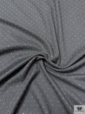 Fine Suiting with Rhinestones - Dark Grey