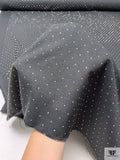 Fine Suiting with Rhinestones - Dark Grey