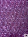French Floral Textured Brocade - Purple