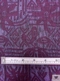 French Floral Textured Brocade - Purple