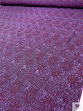 French Floral Textured Brocade - Purple