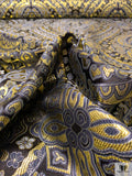 Regal Ecclesiastical Metallic Brocade - Gold / Greys / Black