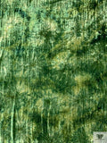 Tie-Dye Crinkled  Velvet - Green / Lime