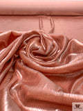 Metallic Panné Velvet - Smoky Peach