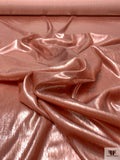 Metallic Panné Velvet - Smoky Peach
