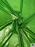 Italian Metallic Panné Velvet - Kelly Green
