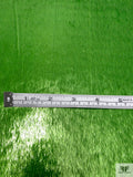 Italian Metallic Panné Velvet - Kelly Green