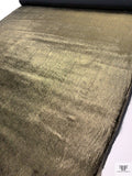 Foiled Panné Velvet - Antique Gold / Black