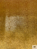 Cheetah Pattern Foil Printed Stretch Panné Velvet - Gold