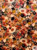 Floral Printed Stretch Velvet - Multicolor